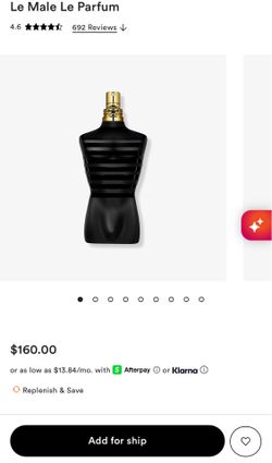 Jean Paul “Le male” le parfum seal 4.2oz bottle