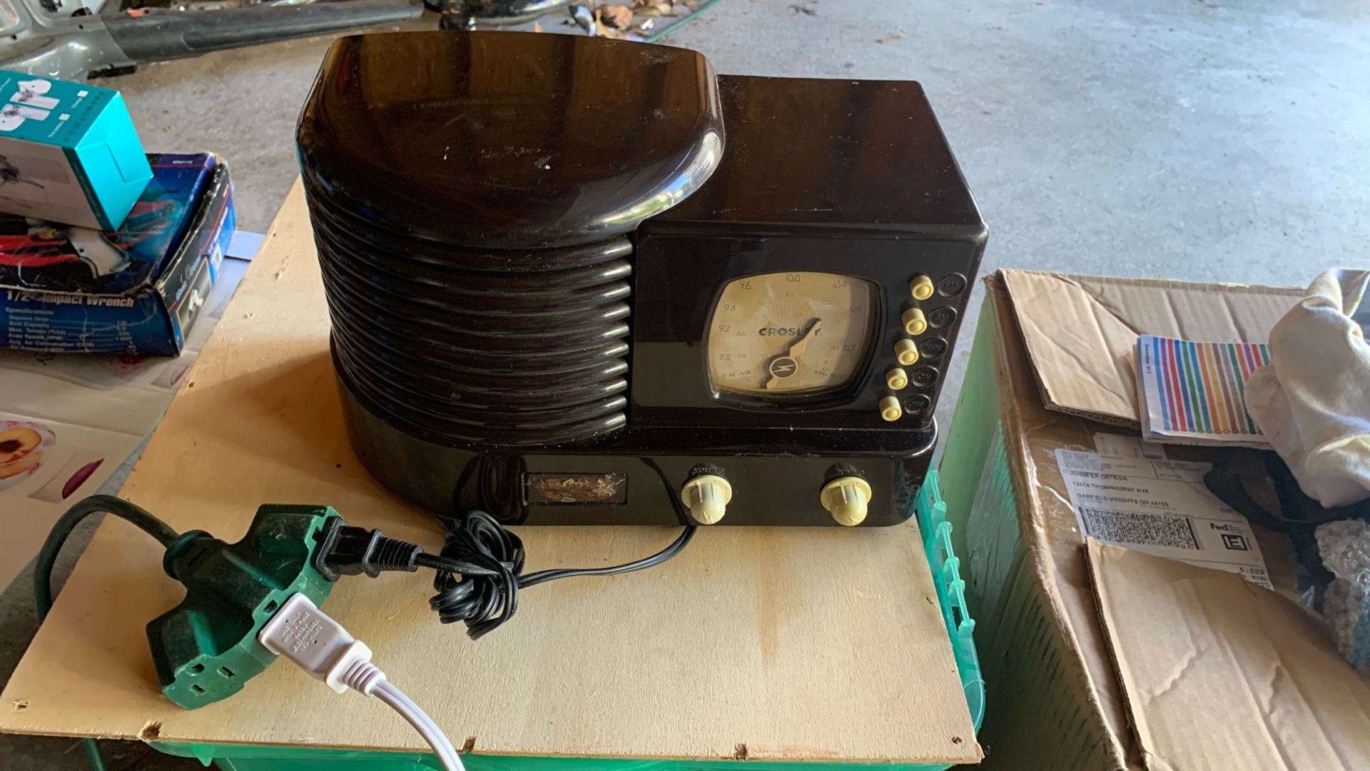 Crowley. A.M. Fm. Cassette player.