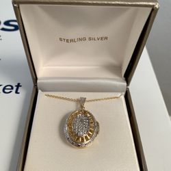 New In Box, Sterling Silver Locket Necklace 