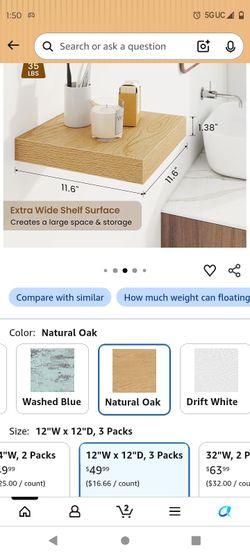 Floating shelves