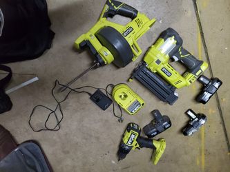 Like New and Drill And Snake 3 Battery's And Charger