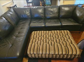 Leather Couch w/ free ottoman