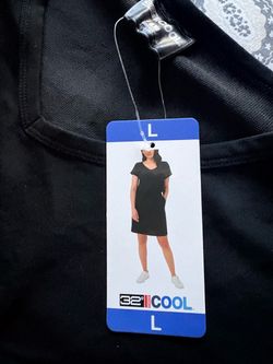 32 Degrees Cool Black V-Neck Dress Size L