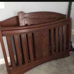 Solid Wood Baby Crib Bed In Good Condition Retails $370 Plus Tax