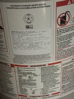 Bradford White 40 Gallon Natural Gas Water Heater