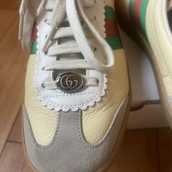 Gucci Web leather sneaker