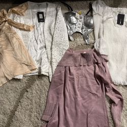 Women’s Dressy Clothing Bundle – White Dress, Corset Top & More