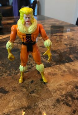 Vintage X-MEN X-FORCE TOY BIZ SABRETOOTH 1992 WOLVERINE MARVEL UNIVERSE TOY FIGURE