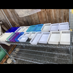 24 Storage container basket type crate for drawers and shelves, etc.