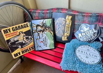 garage or backyard tin signs... $50