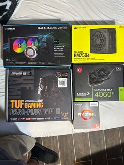 Premium Gaming PC Component Bundle (RTX 4060 Ti / Ryzen 5600X3D) - All OG Boxes
