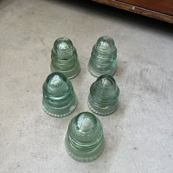 Teal McLaughlin Power Insulators (READ DESCRIPTION)