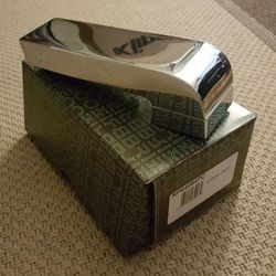Brizo bathtub downspout in Chrome finish