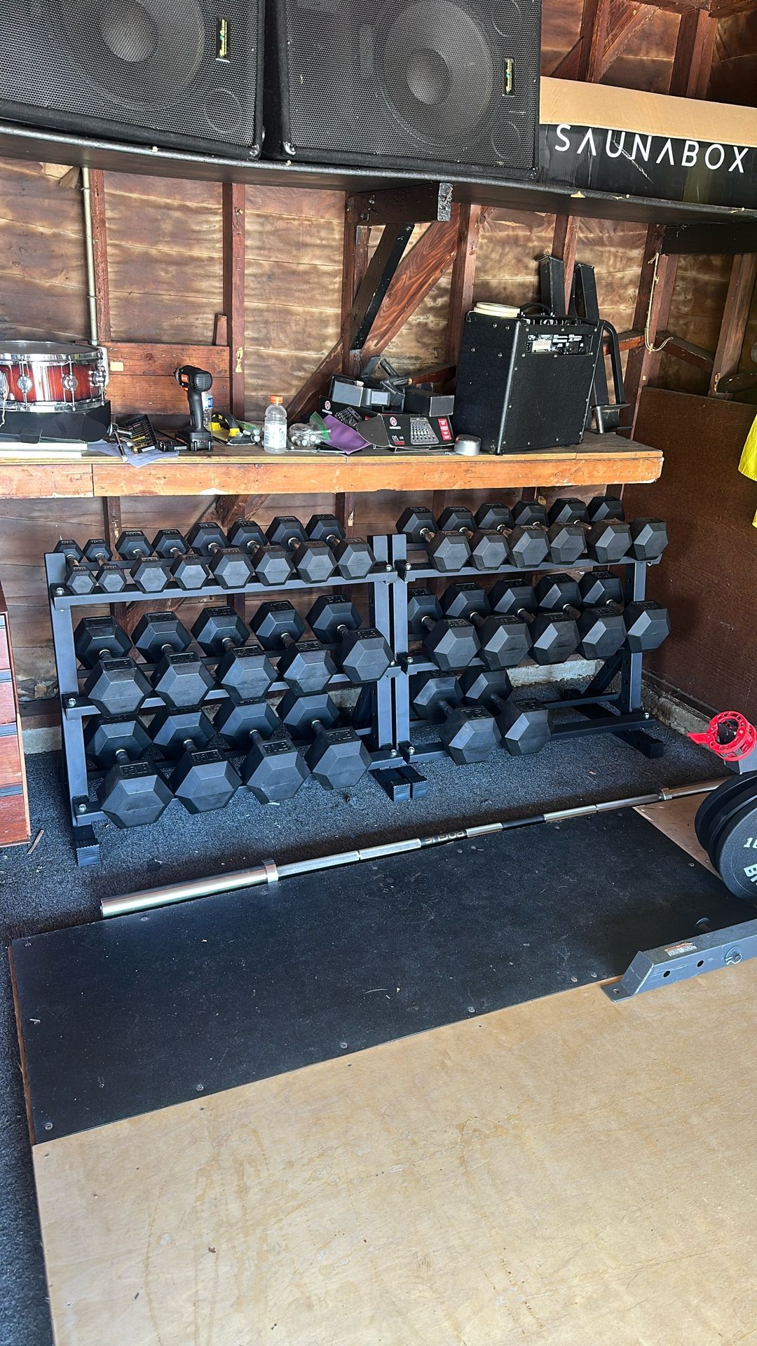 5-75lbs Dumbbell Set With Rack