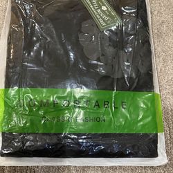 Black on black denim tears hoodie