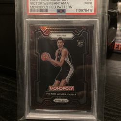 2023 Prizm Monopoly Victor Wembanyama Red Pattern