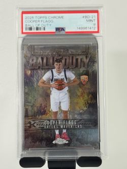 2025 TOPPS CHROME BALL OF DUTY #BD-21 COOPER FLAGG PSA 9