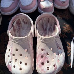 Crocs Pink Tie Dye