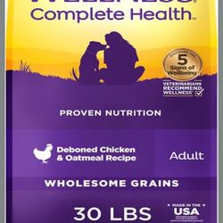 Wellness Complete Health Dog Food 30lbs