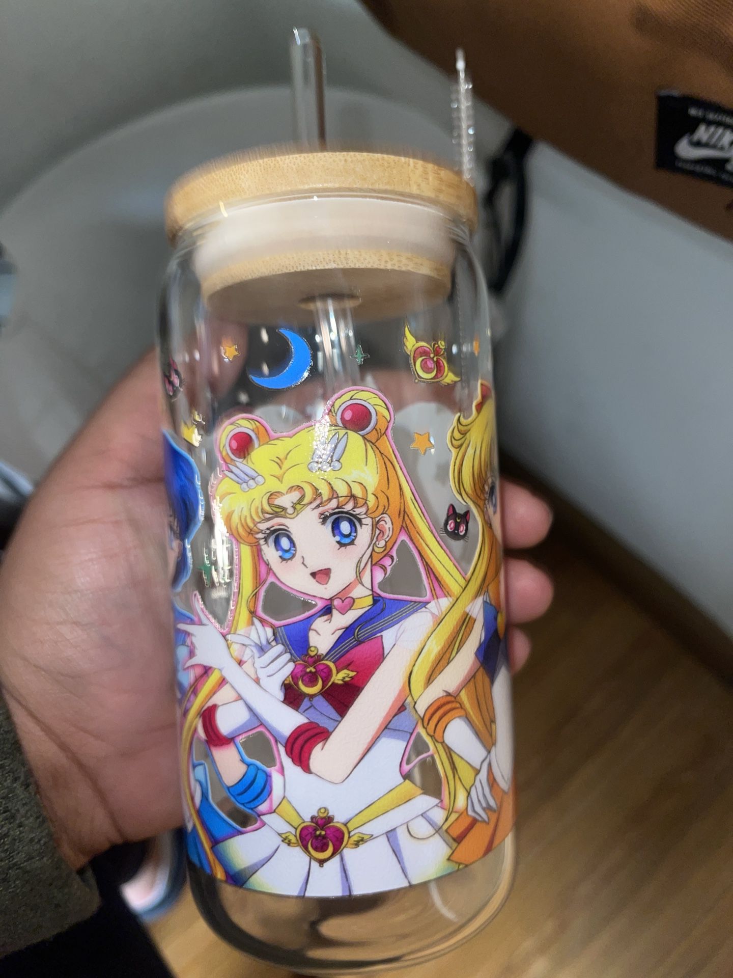 Sailor Moon Libbey Beer Can Glass Cup