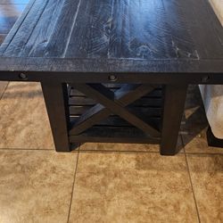Black Wood End Table 75