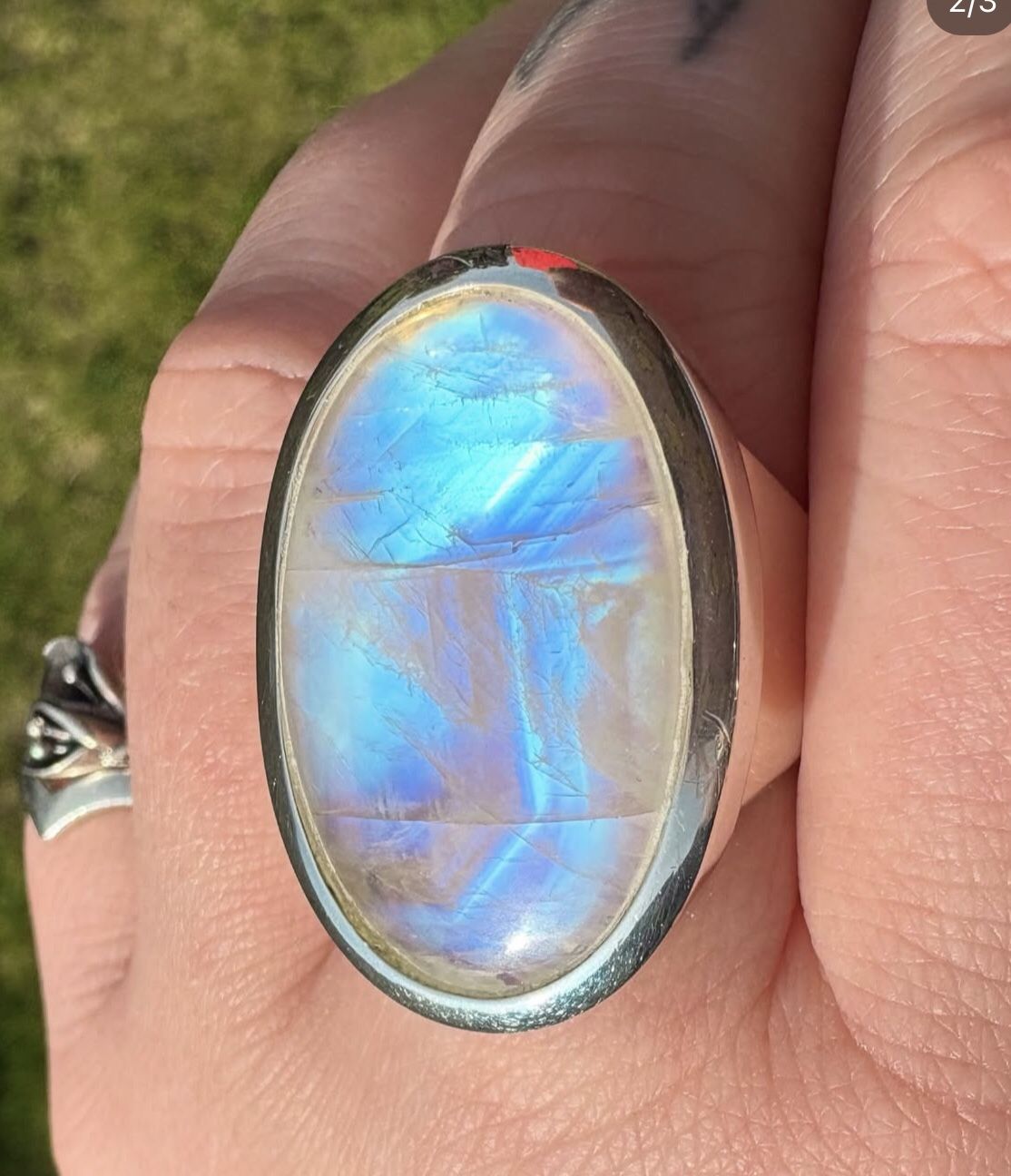 Sterling Silver Moonstone Ring