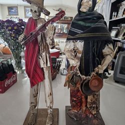 Mexican Fold Art Paper Mache Figurines
