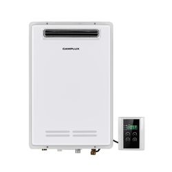 CAMPLUX Propane Gas Tankless Water Heater 6.86 GPM, WA686 Instant On Demand Water Heater 180,000 BTU, 3-4 Persons Whole House, Outdoor Installation, W