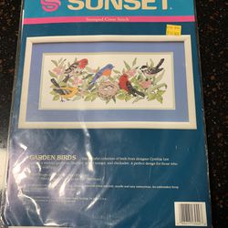 Stamped Cross stitch Kit Shipping Included