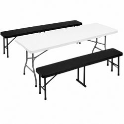 8 feet table and bench