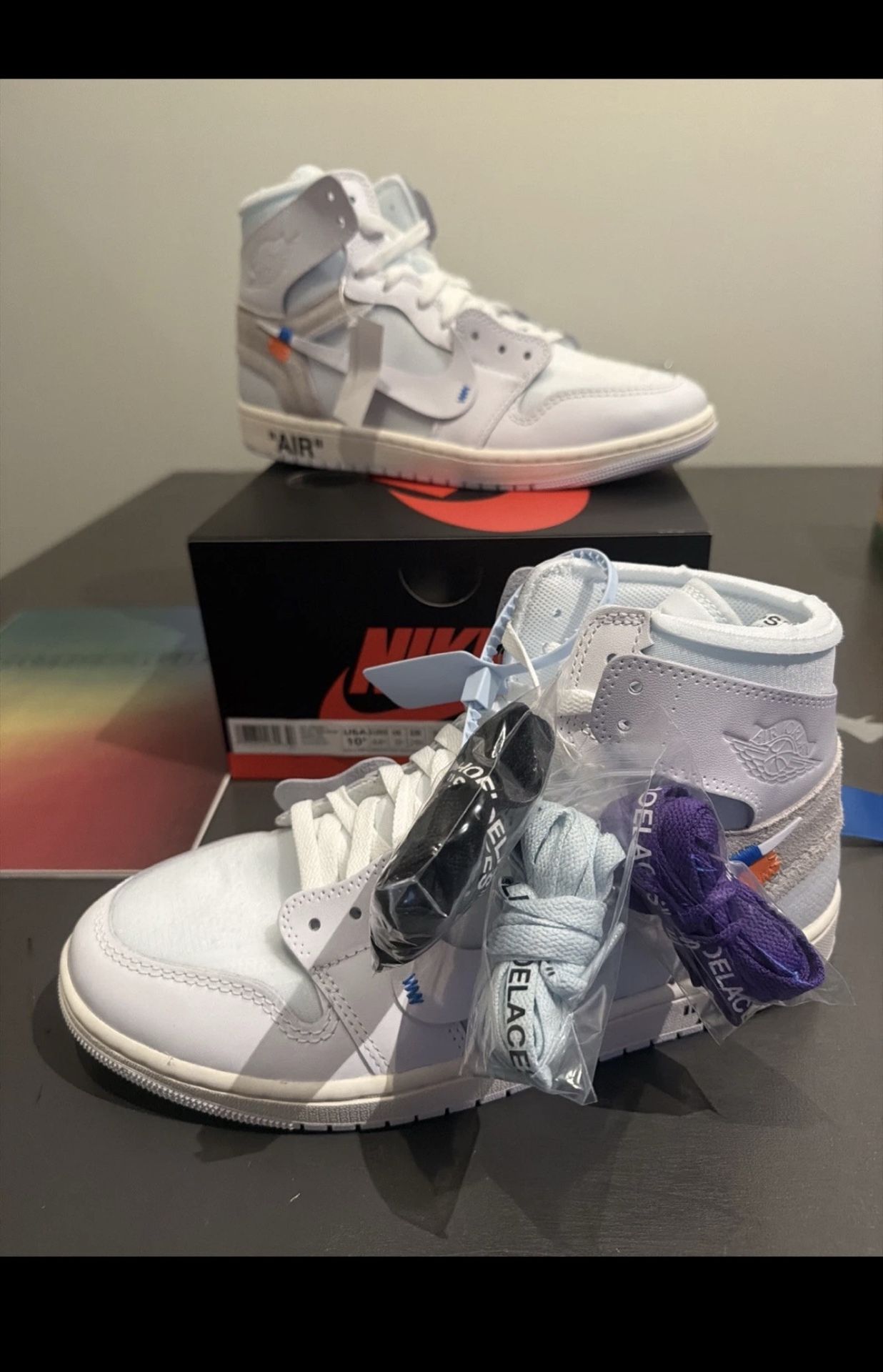 Jordan 1 Retro High Virgil Abloh Archive Alaska AA3834-100 - Size 10.5 Men