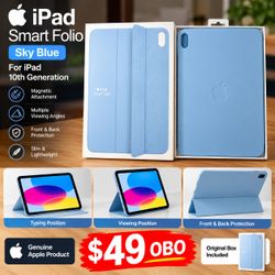 Apple iPad Smart Folio – Sky Blue – iPad 10th Gen – Original Box