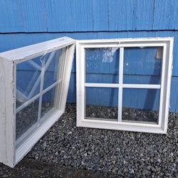 2 Vinyl Windows 24x24 Picture 