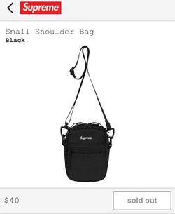 Supreme Shoulder was Bag Black SS17