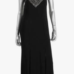 Joanna Chen Embellished Mesh Inset Evening Size 8