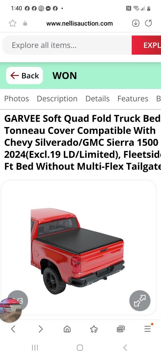 Soft bedcover for silverado n Sierra.
Retails for$300