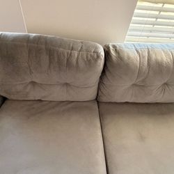 Gray Sectional Sofa With Ottoman 