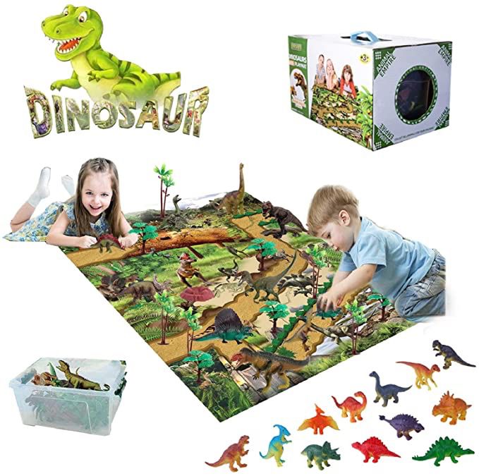 Murrieta (LOS ALAMOS & HANC0CK) PICK UP ONLY ‼️BRAND NEW‼️BRAND NEW‼️ Dinosaur Toys Set with 31.5 x 27.6 Inch Play Mat, 22 Realistic Dinosaurs Figure