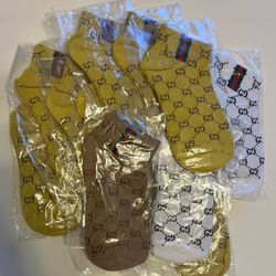 LOT of Gucci Ankle Socks Multiple Colors (11) Total