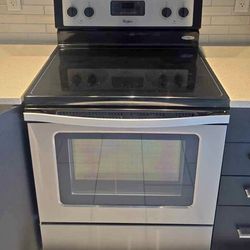 Whirpool glass top range