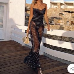 New Size S Trendy & Unique Polkadot Dress