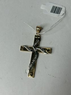 14k Gold Cross Pendant 4.5 Grams