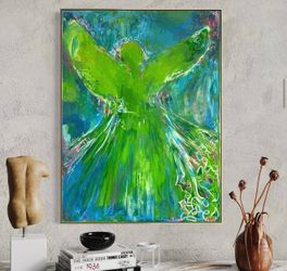 Original angel art piece “Willow” signed 40x30”