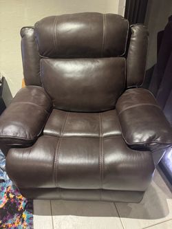 West Valley Leather Glider Recliner Pre-owned