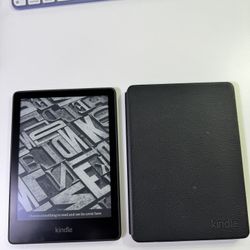 Kindle Paperwhite 11th Gen (2021) With Leather Cover