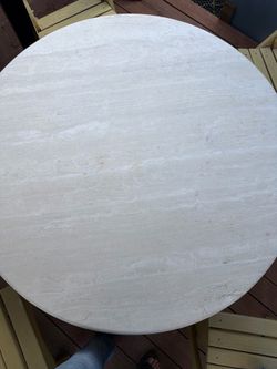 Round Marble Patio table