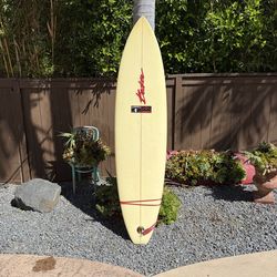 7’6” Becker midlenth funboard surfboard