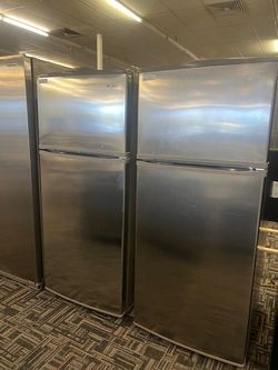 STAINLESS STEEL TOP FREEZER FRIDGE - WE DELIVER 
