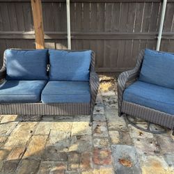 Outdoor Loveseat And Chair