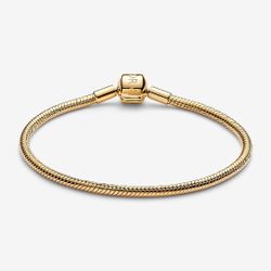 Pandora Barrel Clasp Snake Chain Bracelet
14k gold plating